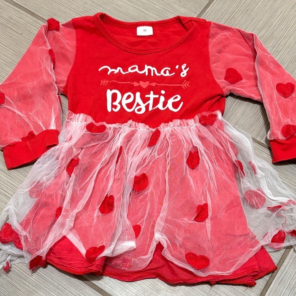 Red and White Heart Dress